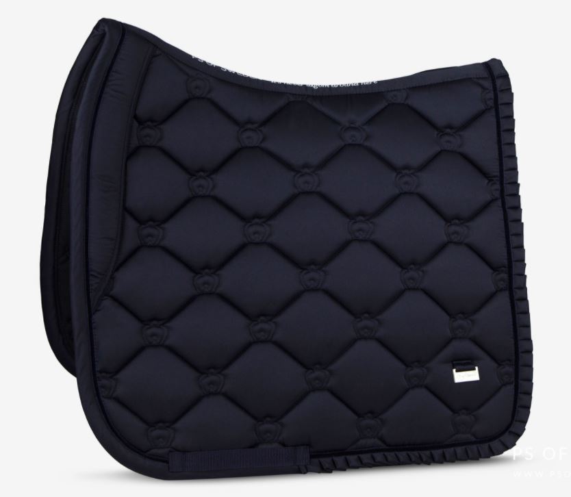 PS of Sweden SS21 Ruffle Saddle Pad Navy | Dressage or Jump