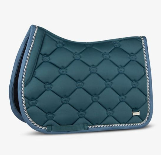 PS of Sweden SS21 Monogram Saddle Pad | Petrol | Dressage or Jump
