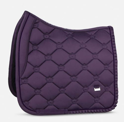 PS of Sweden SS21 Ruffle Saddle Pad Plum | Dressage or Jump
