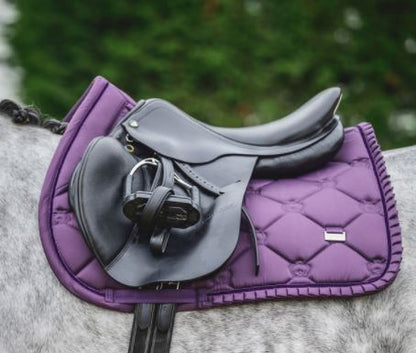 PS of Sweden SS21 Ruffle Saddle Pad Plum | Dressage or Jump