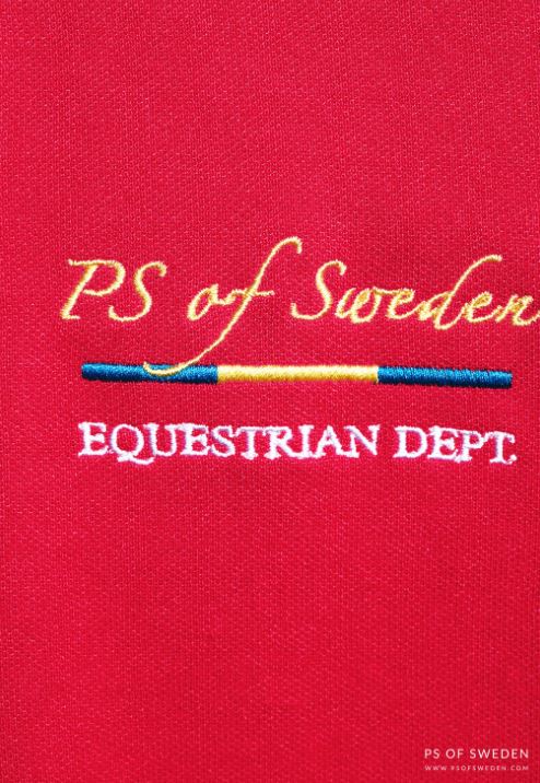 PS of Sweden Curvy Poppy Polo Shirt | Red