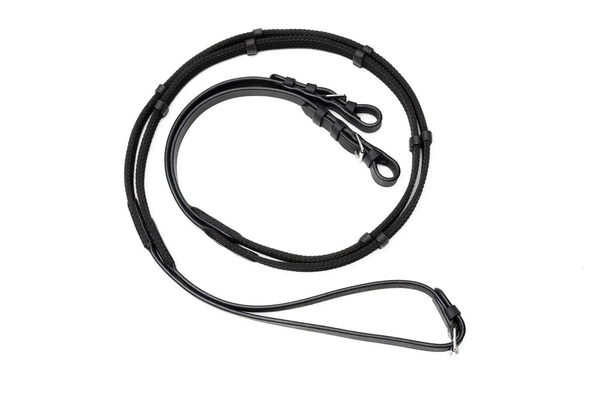 Correct Connect ™ Sure Grip Rubber Reins with Rein Stops Horse