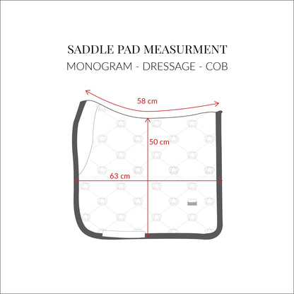 PS of Sweden SS21 Monogram Saddle Pad Sand | Dressage