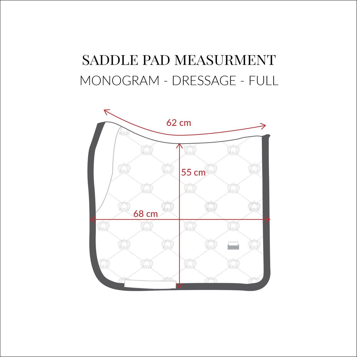 PS of Sweden SS21 Monogram Saddle Pad Sand | Dressage