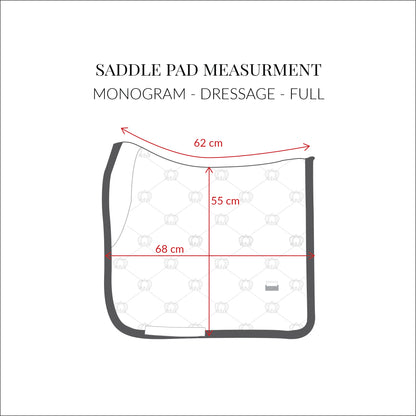 PS of Sweden SS21 Monogram Dressage Saddle Pad | Lemon EX DISPLAY