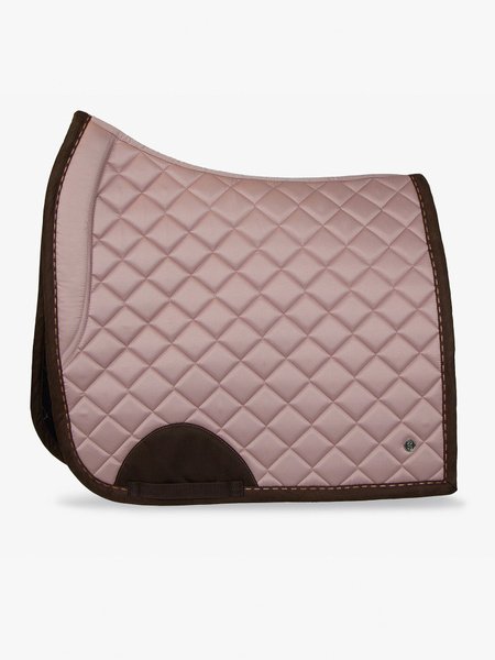 PS of Sweden FW21 Brown Suede Blush Saddle Pad | Dressage