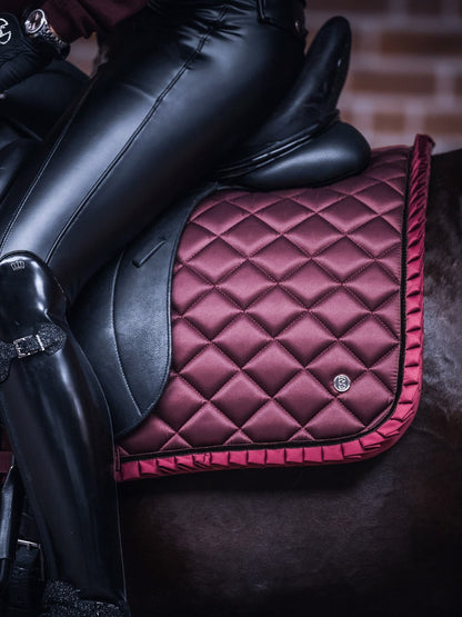 PS of Sweden FW21 Diamond Ruffle Pad Dressage or Jump | Midnight Blue, Wine, Forest Green, Hunter Green
