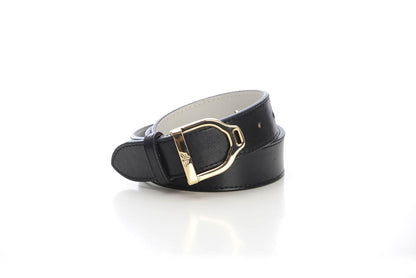 Makebe Leather Wave Belt with Stirrup Buckle