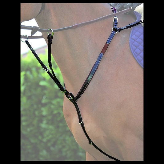 Dy'on Working Collection Breastplate With Bridge and Running Martingale